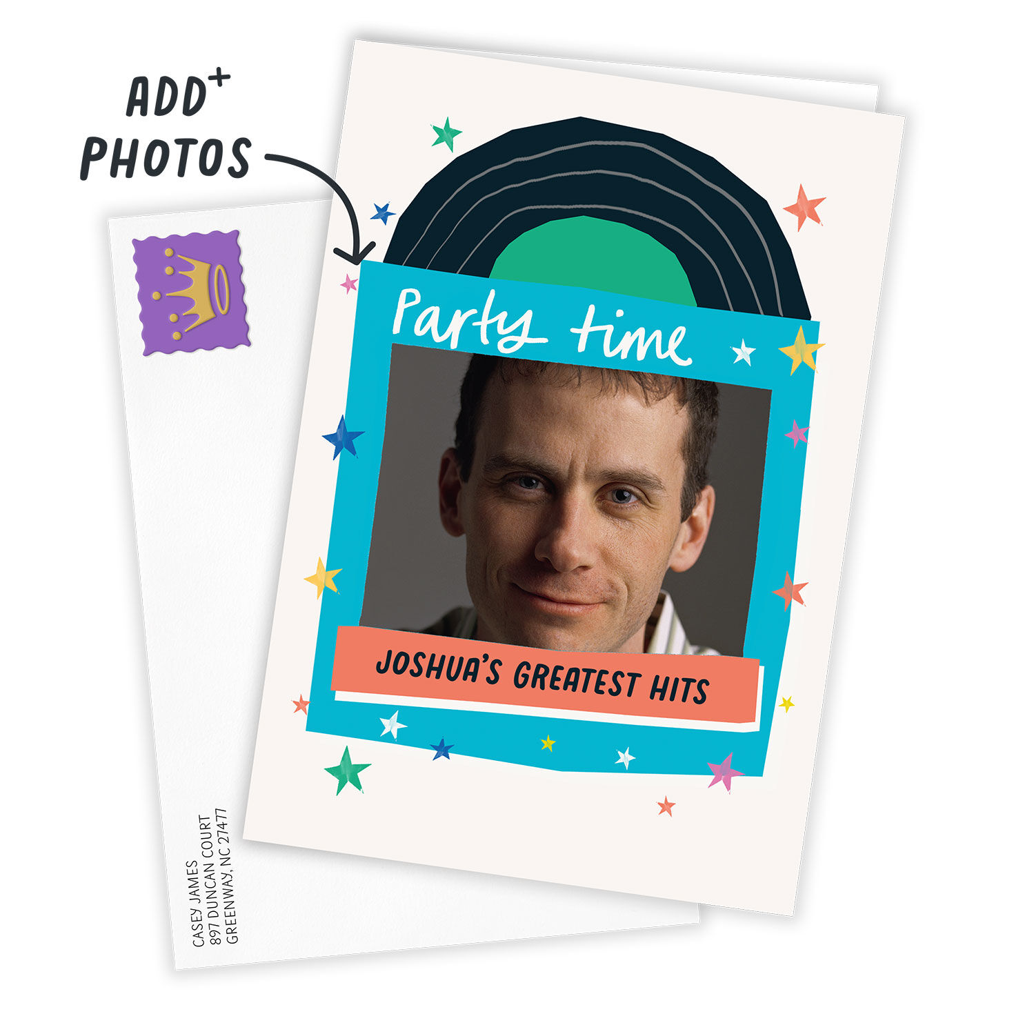 Party Time Custom Birthday Card, , large image number 2