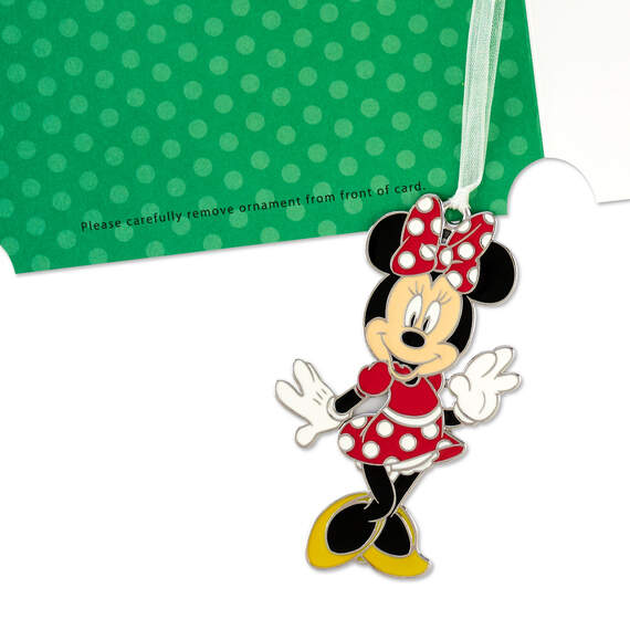 Disney Minnie Mouse Merry Wonderful Christmas Card With Ornament, , large image number 5