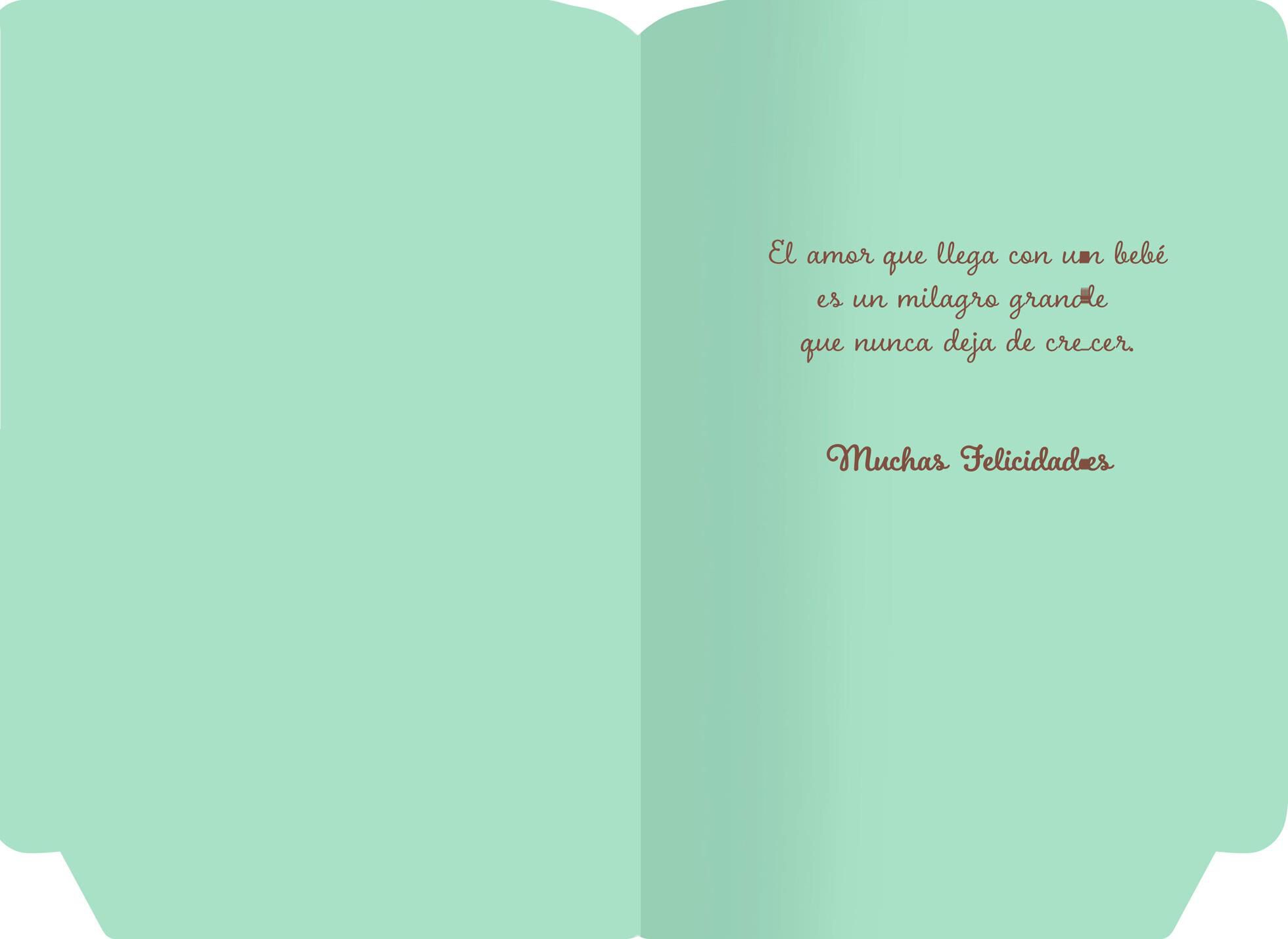 Precious Boy Love Spanish-Language Religious New Baby Card