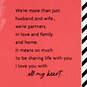 Partners in Love and Family Valentine's Day Card for Husband From Wife, , large image number 2