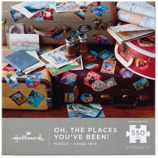 Oh, The Places You’ve Been! Travel Themed 550-Piece Puzzle, 