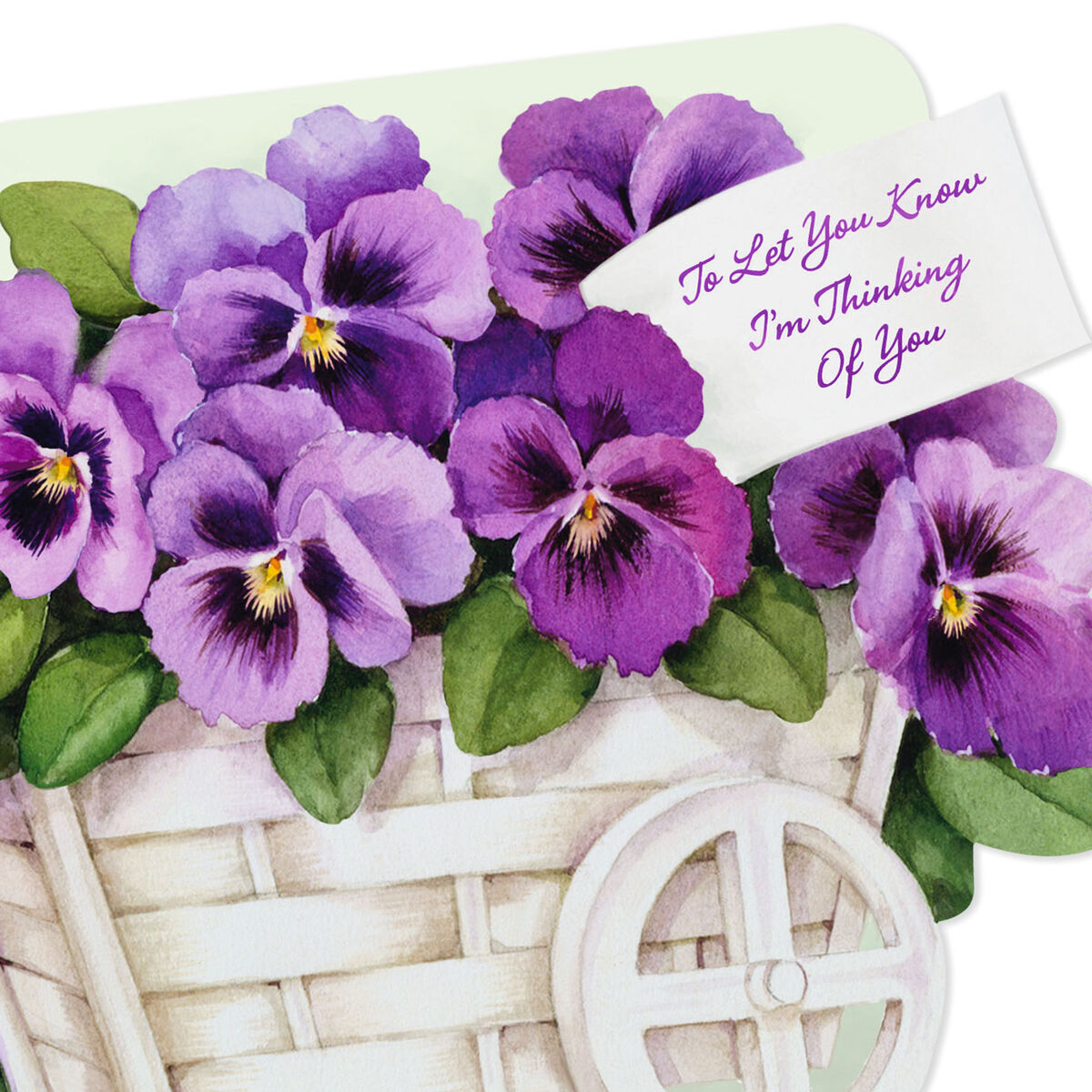 Pansy Thinking Of You Card Greeting Cards Hallmark