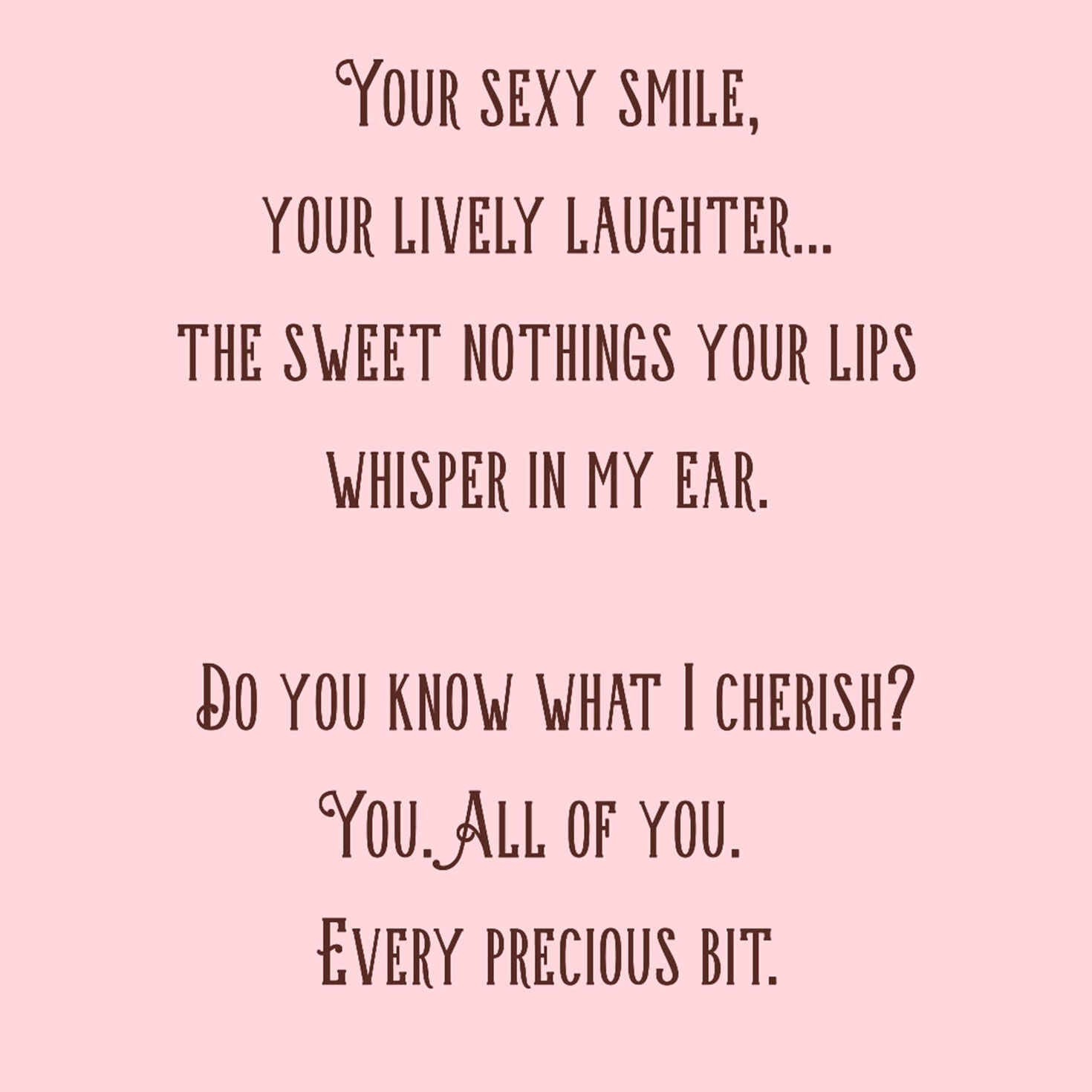 All the Ways I Love and Adore You Romantic Birthday Card, , large image number 2