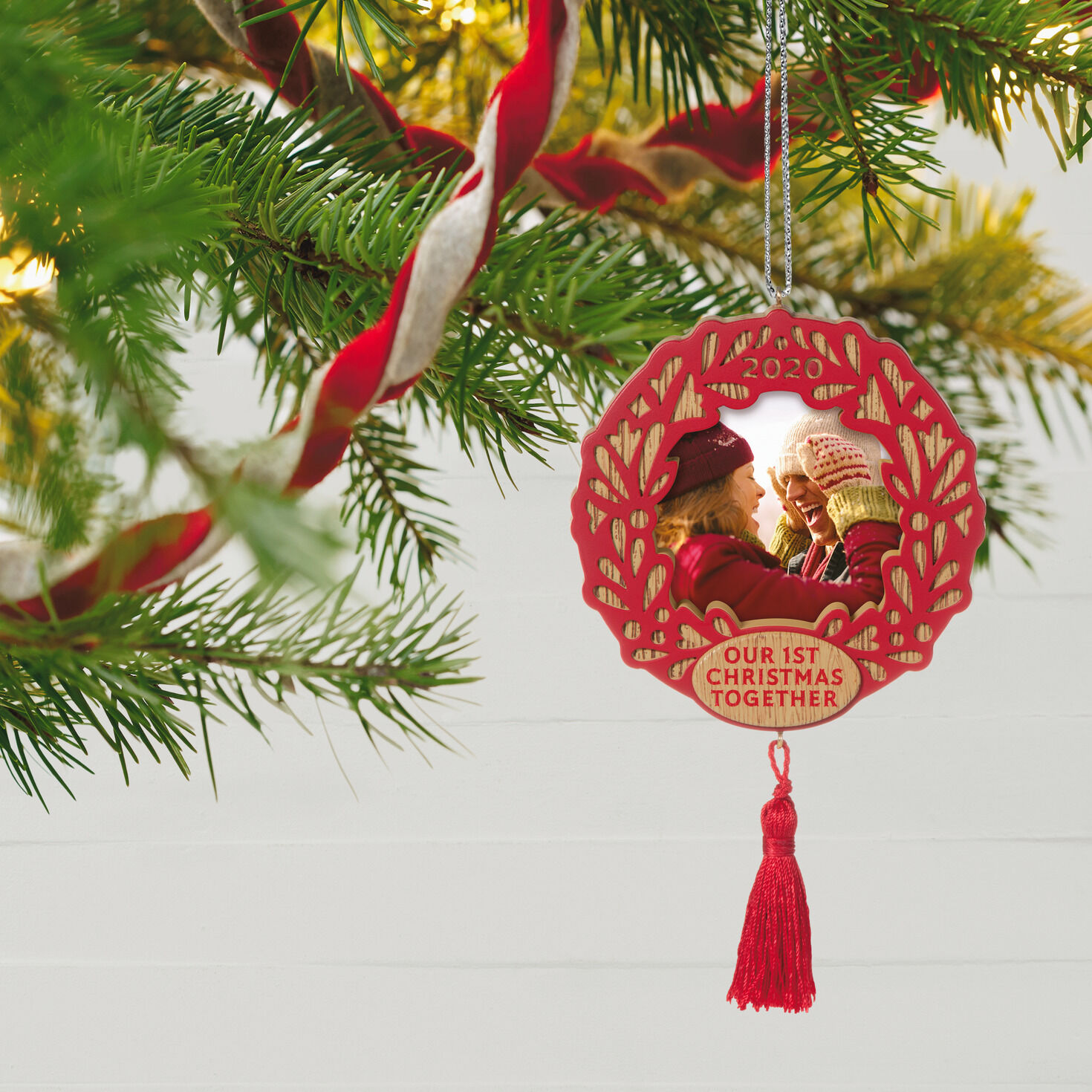engaged christmas ornament hallmark