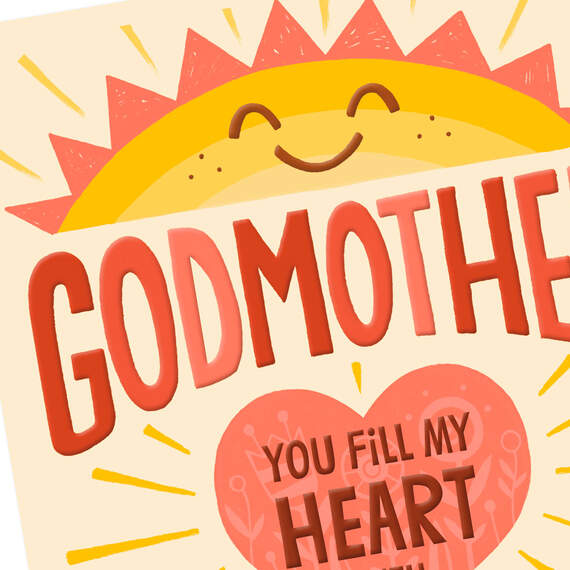 You Fill My Heart With Sunshine Mother's Day Card for Godmother, , large image number 4