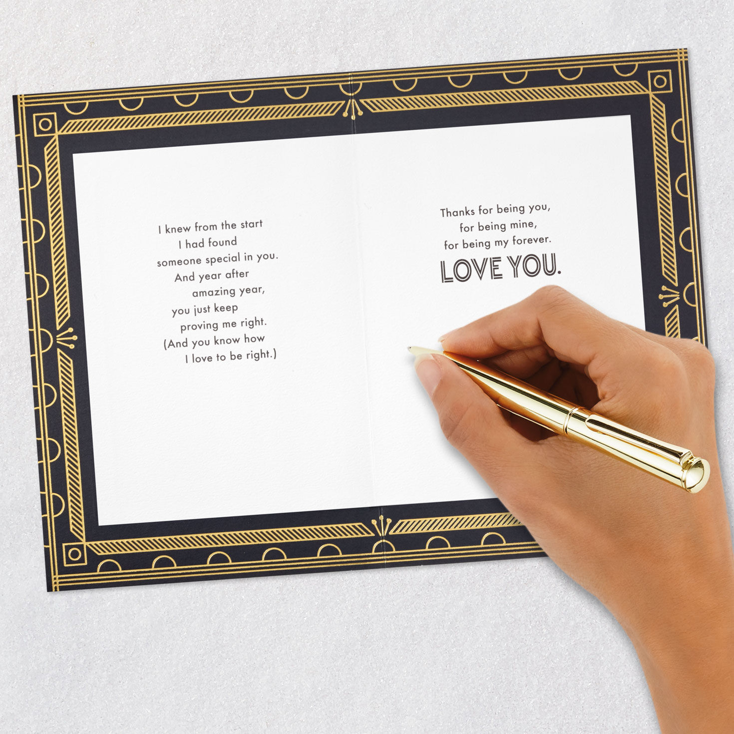 Best Man I Know Art Deco Romantic Birthday Card for Husband, , large image number 7