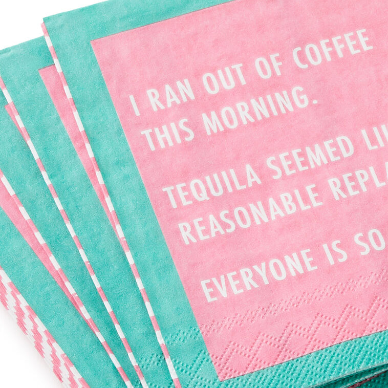 Drinks on Me Get Better Soon Funny Party Napkins, Pack of 20, , large image number 2