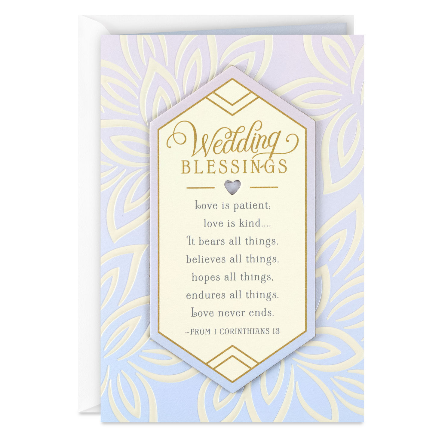 A Lifetime of Blessings Religious Wedding Card