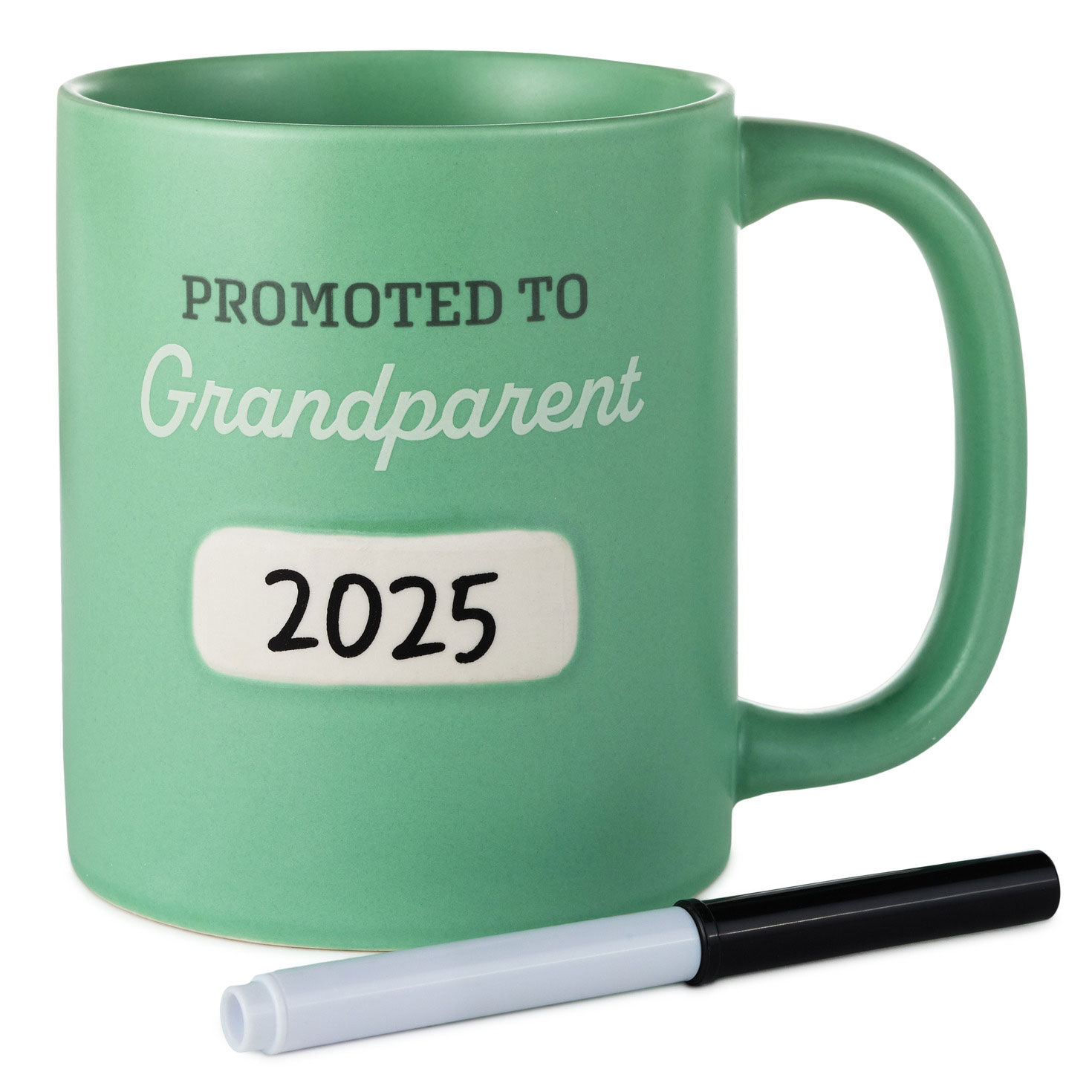Promoted to Grandparent Personalizable Mug With Marker, 13.5 oz.