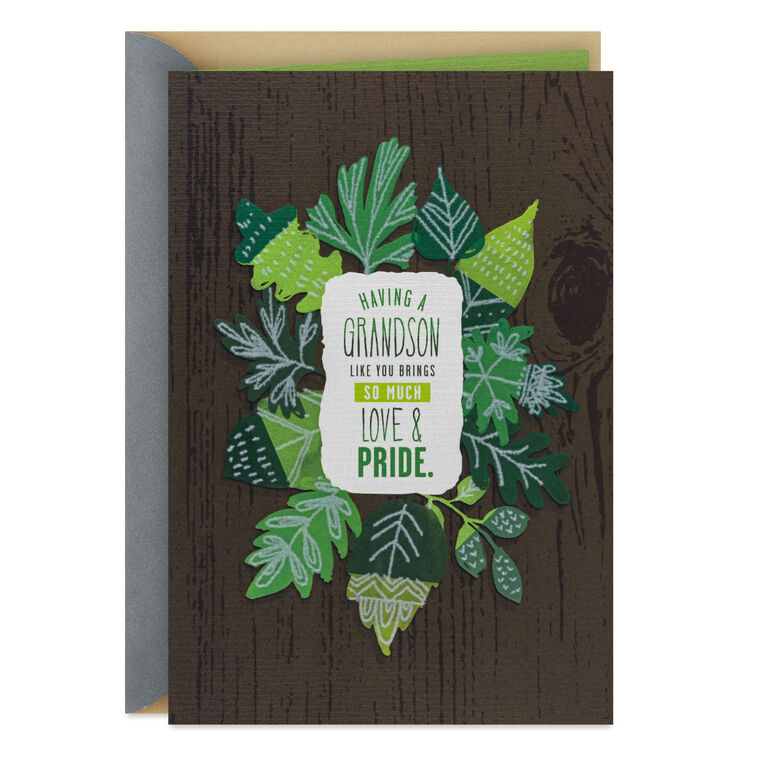 Love and Pride Birthday Card for Grandson
