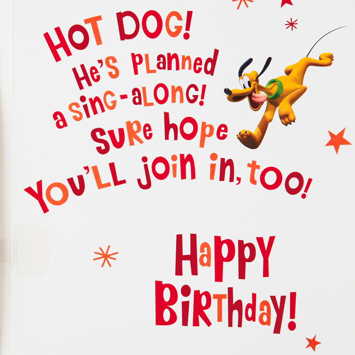 Disney Mickey Mouse Hot Dog Musical Birthday Card for only USD 5.99 | Hallmark