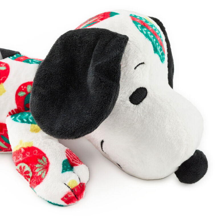 Peanuts Ornament Print Floppy Snoopy Plush upclose detail image number 3