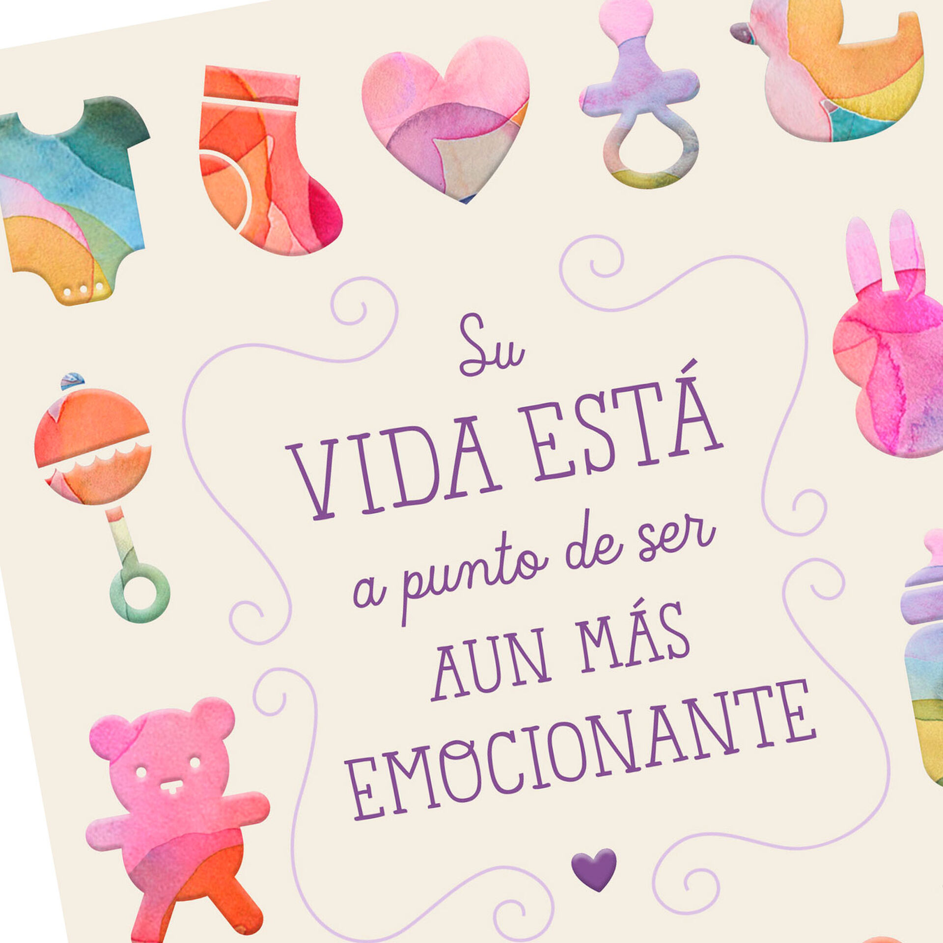 Celebrating With You SpanishLanguage New Baby Card Greeting Cards