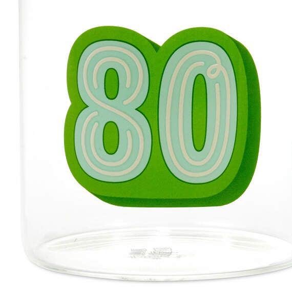 Glass 80th Birthday Mug, 17.5 oz., , large image number 3