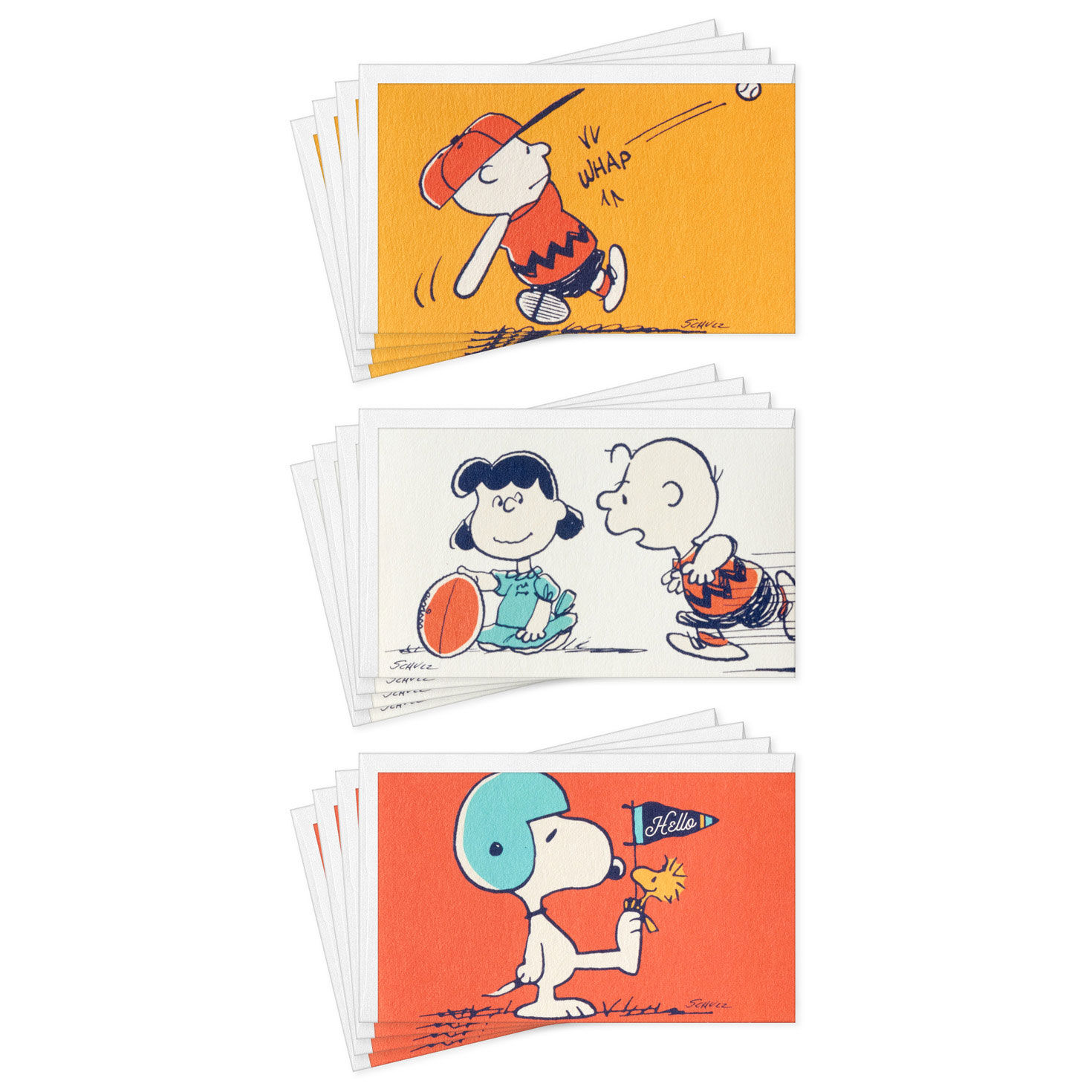 Peanuts® Timeless Charm Assorted Any Occasion Mini Cards, Pack of 12