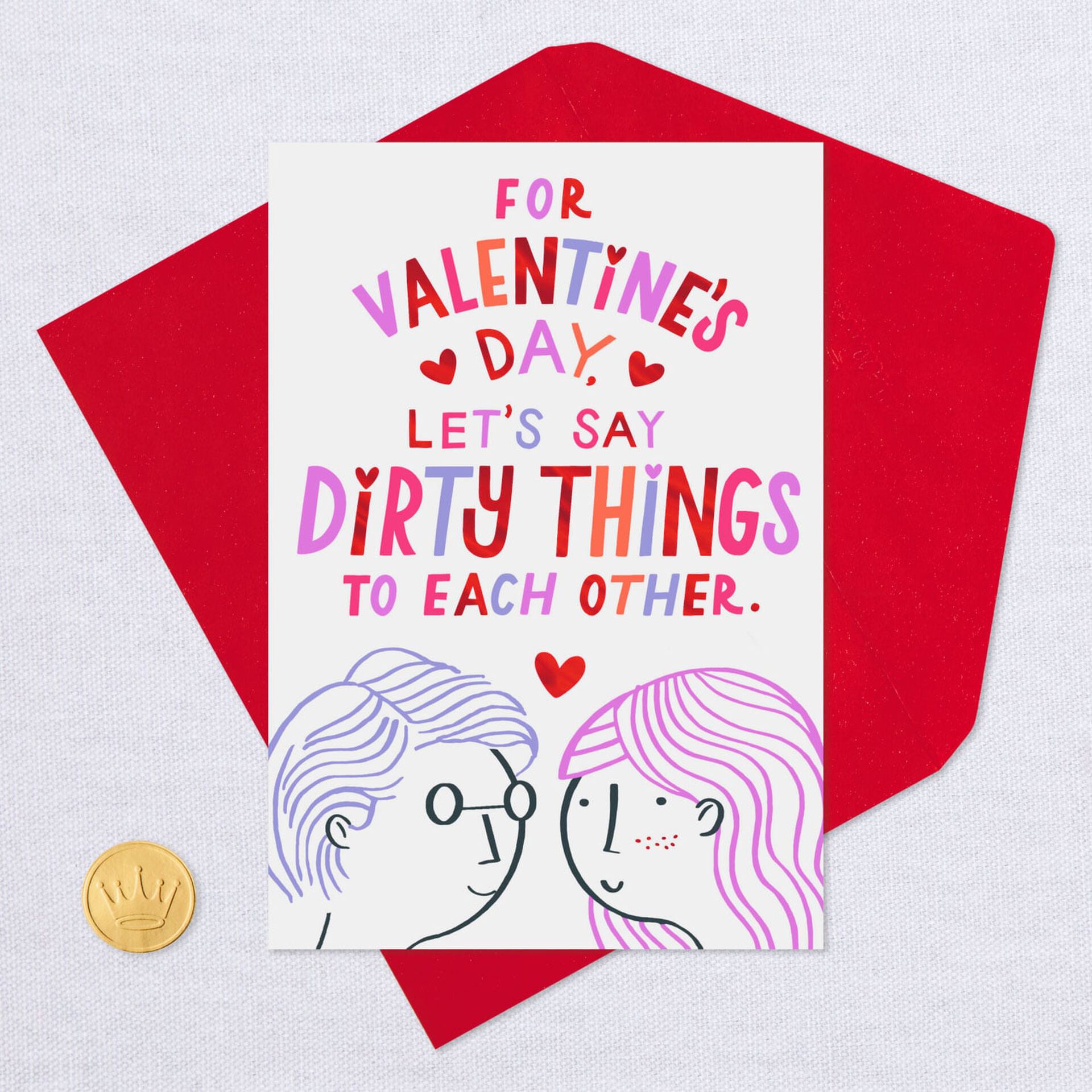 Let's Talk Dirty Funny Valentine's Day Card Greeting Cards Hallmark