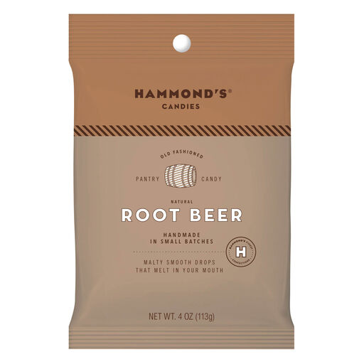 Hammond's Root Beer Drops Candy, 4 oz. Bag, 
