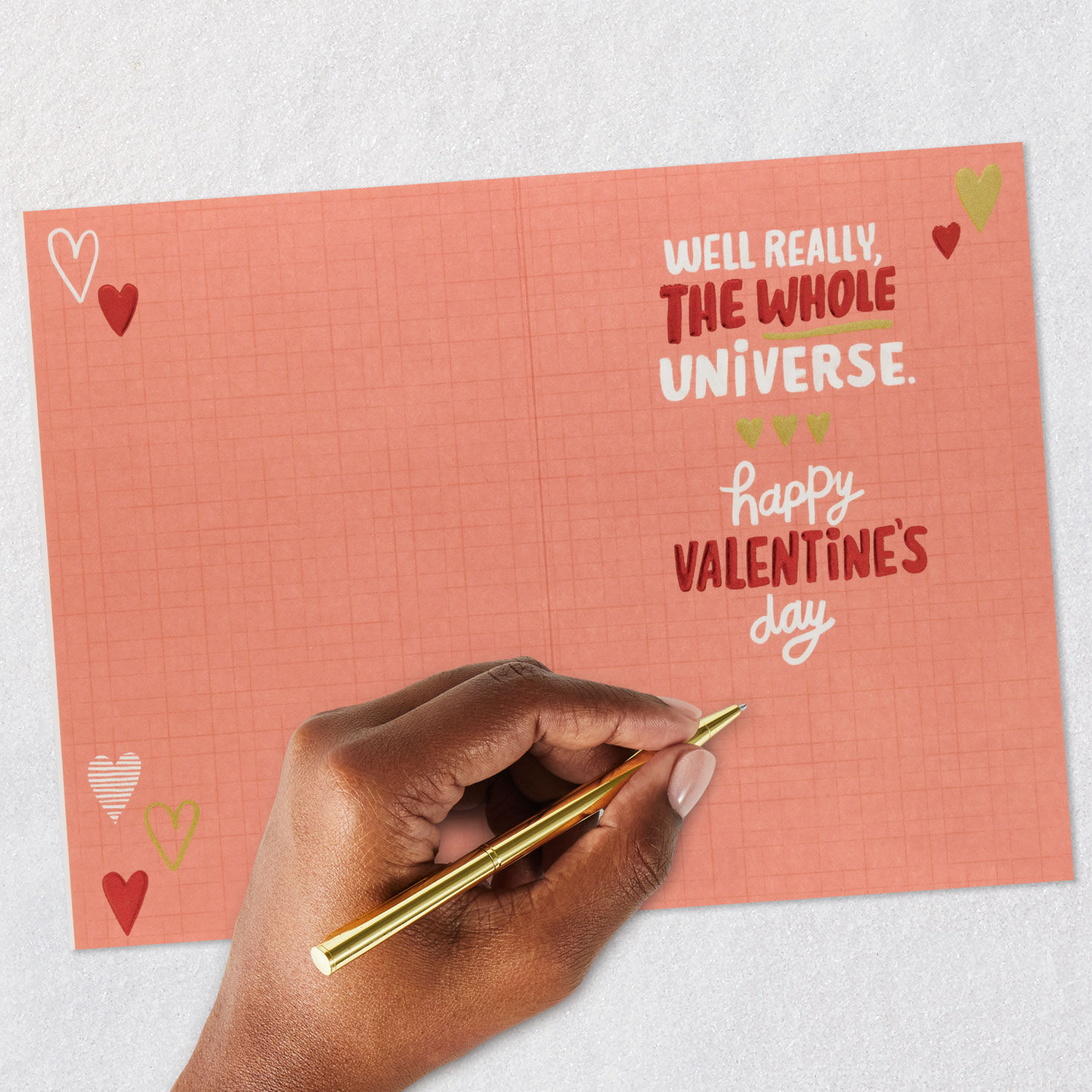Hearts and Lettering Valentine's Day Card Signing card image number 7