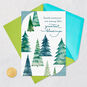Watercolor Trees Family Christmas Card Card Front with Envelope and Gold Seal image number 5
