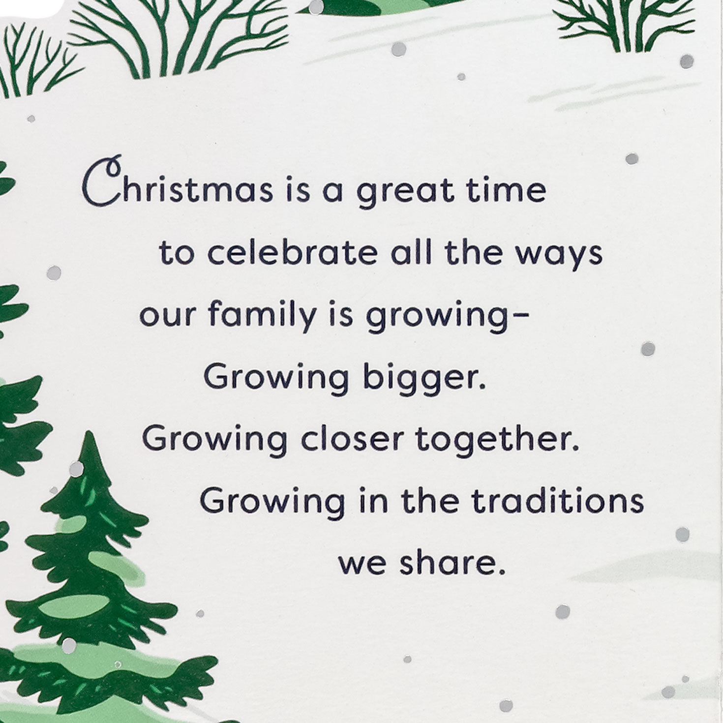 Winter Wonderland Christmas Card for Daughter and Husband Sentiment image number 2