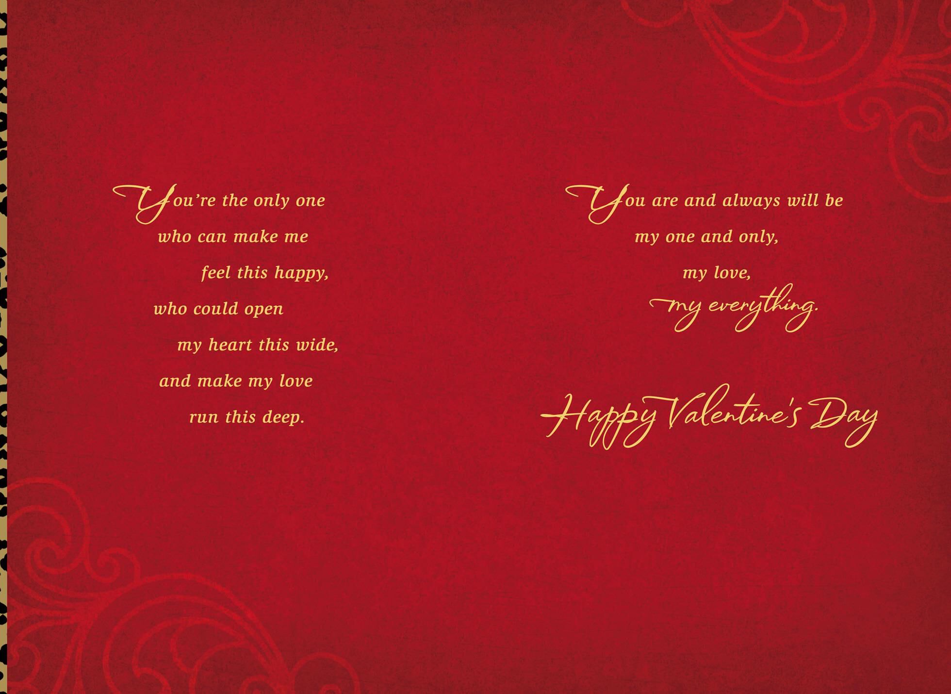 My One and Only Valentine's Day Card for Wife