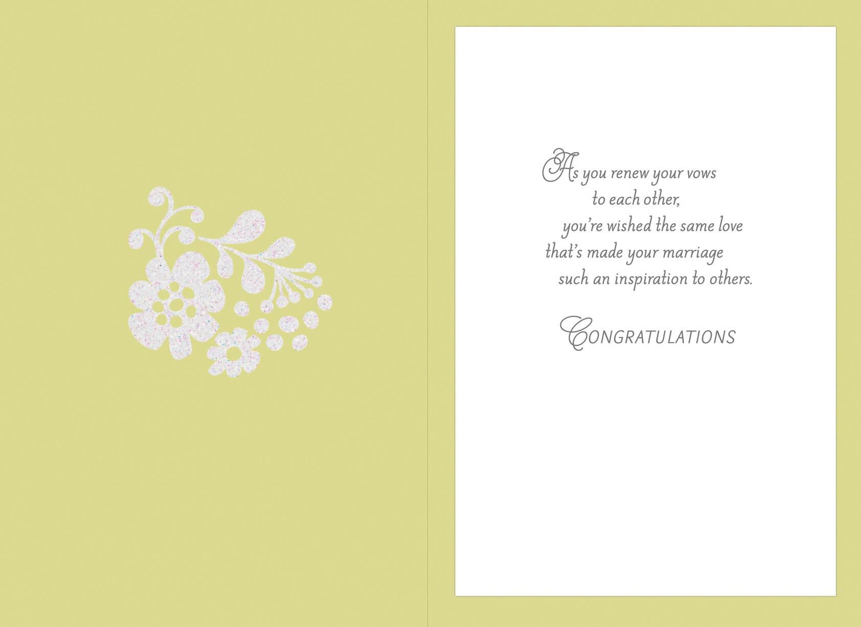 Renewing Vows Wedding Card