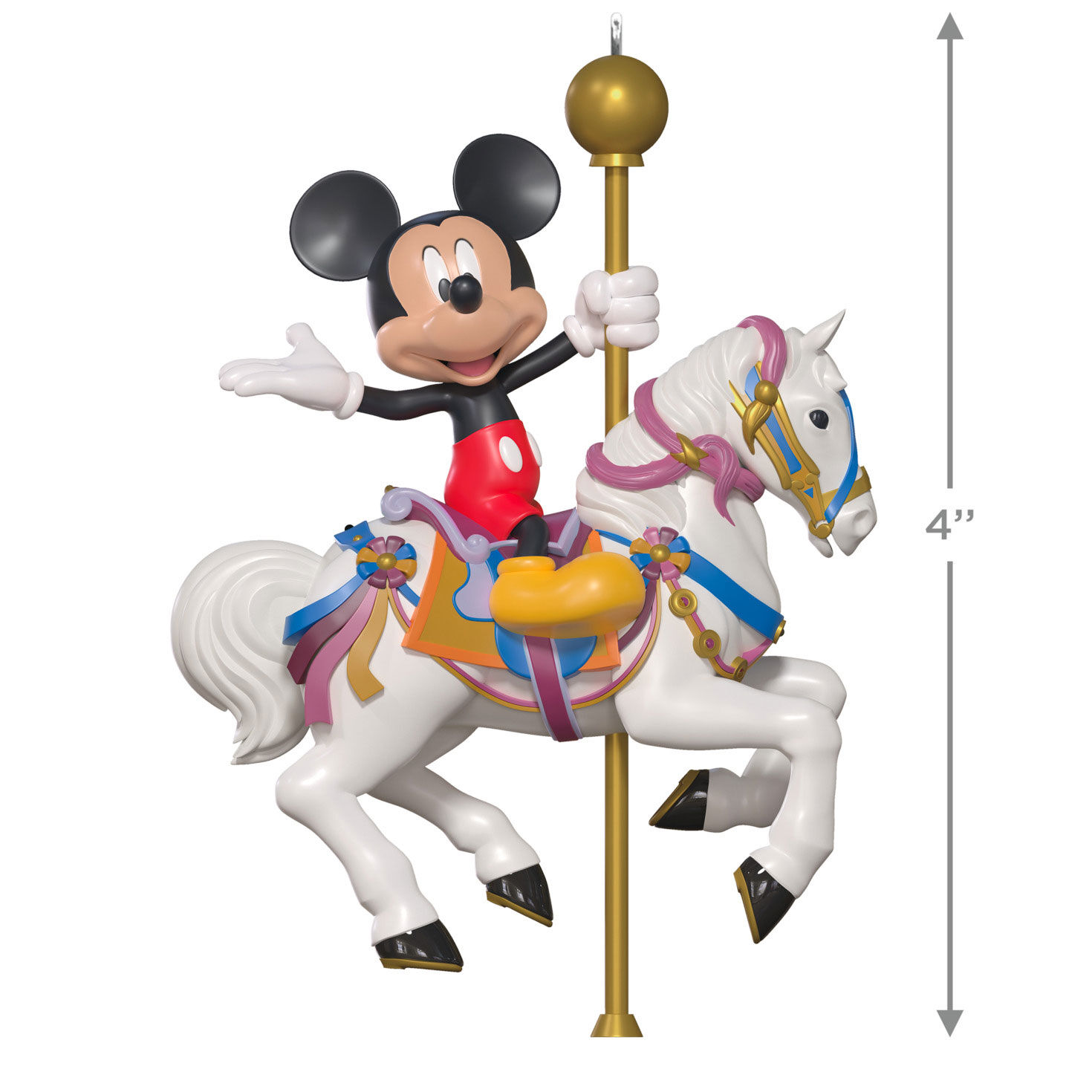 Disneyland King Arthur Carousel Keepsake Ornament measurement image number 3