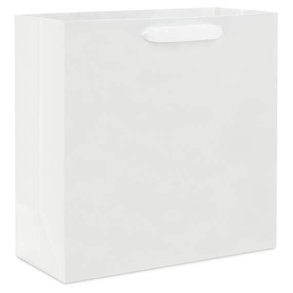 10.4" White Large Square Gift Bag