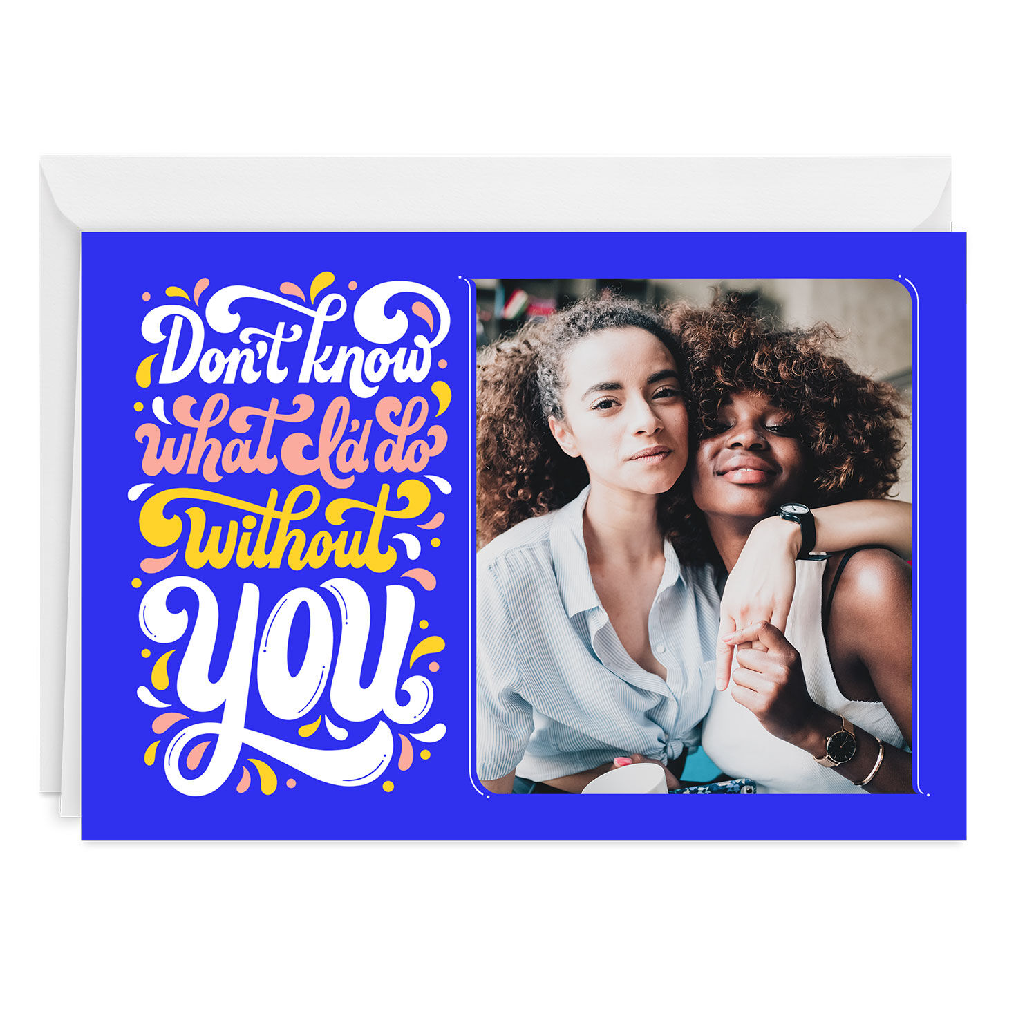 Personalized Fun Lettering Appreciation Photo Card  image number 1