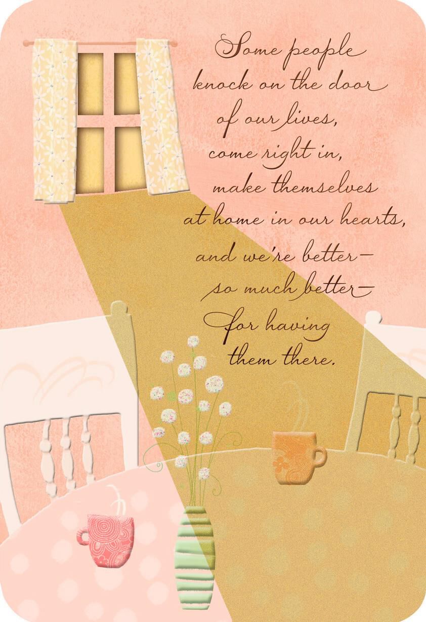 Table Setting Religious Thinking of You Friendship Card