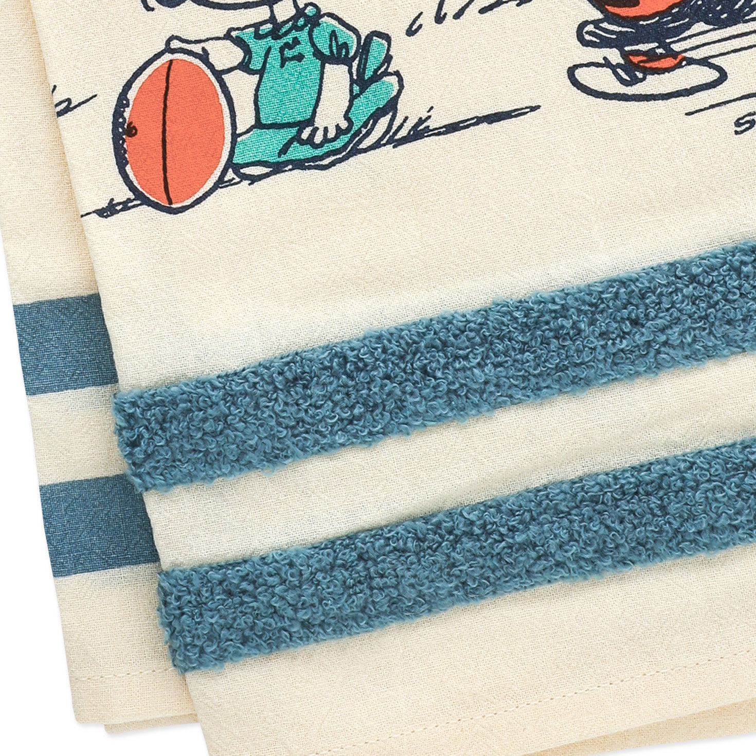 Peanuts Charlie Brown Kicking Football Tea Towel upclose view image number 4