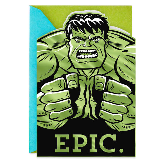 Marvel Avengers Hulk Epic Birthday Card
