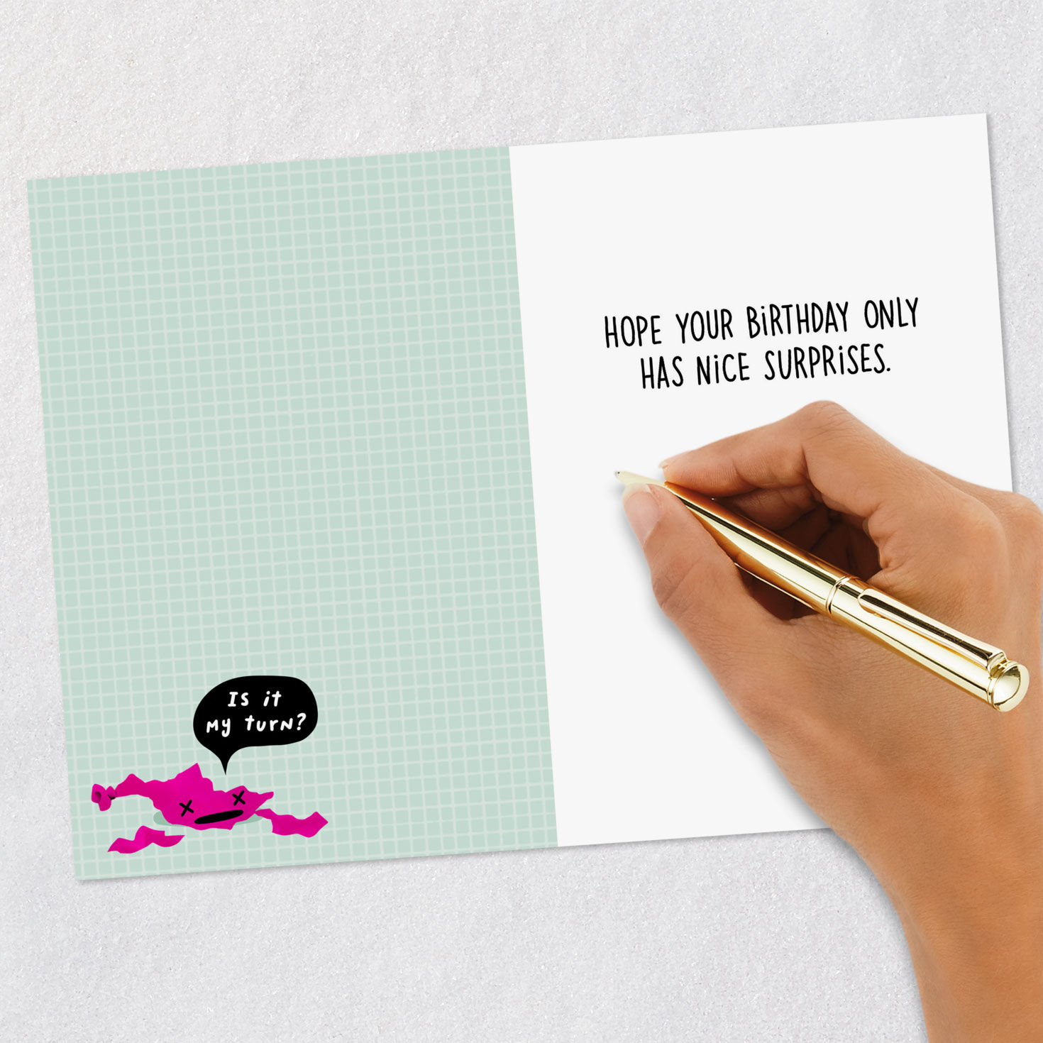 Colorful Balloon Cartoon Funny Birthday Card Signing card image number 6