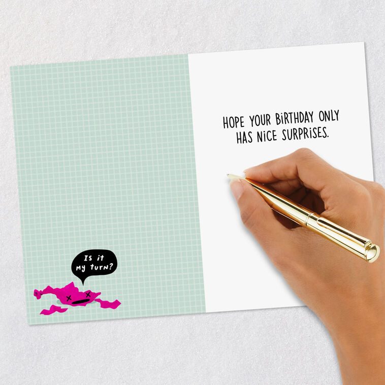 Colorful Balloon Cartoon Funny Birthday Card Signing card image number 6