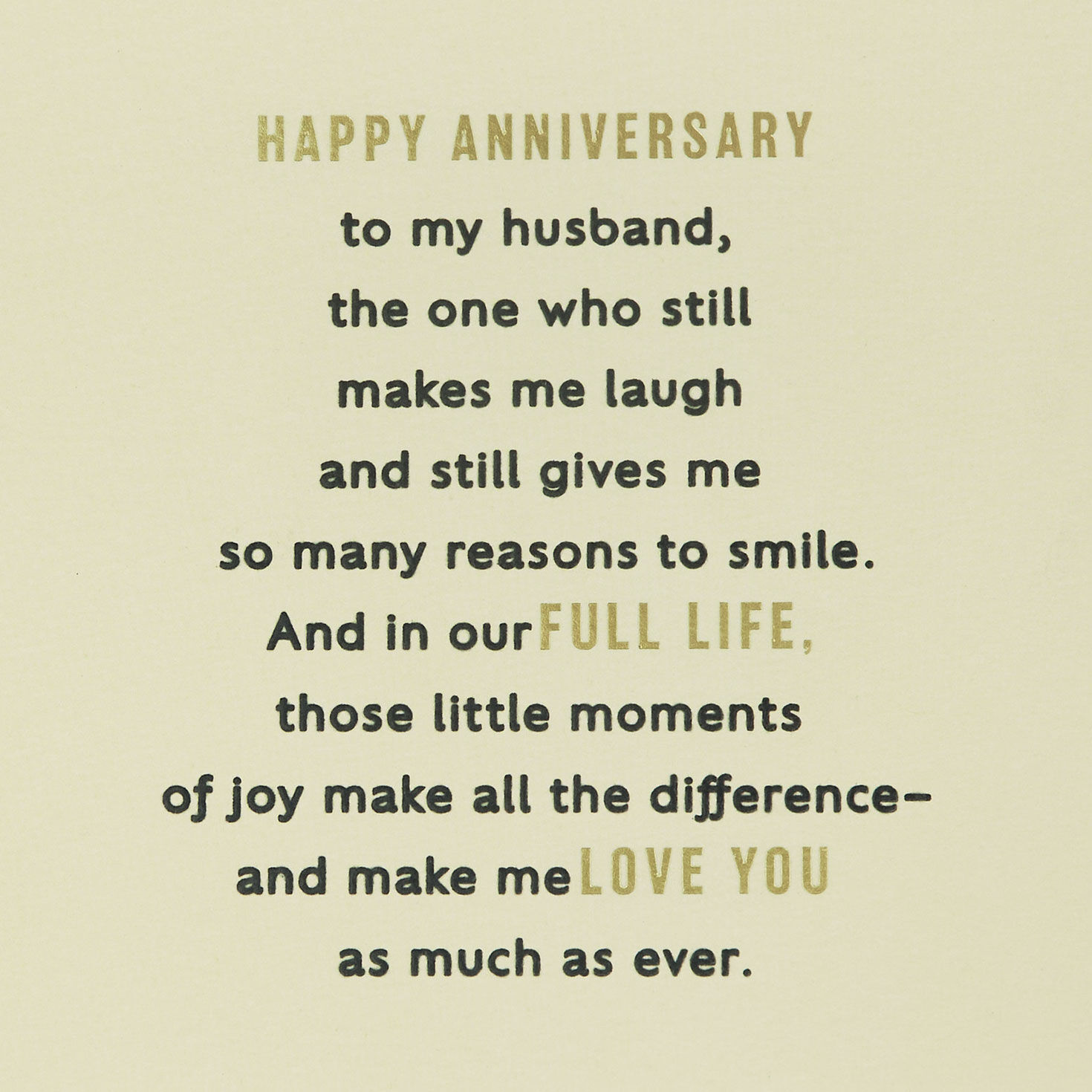 Little Moments of Joy Anniversary Card for Husband, , large image number 2