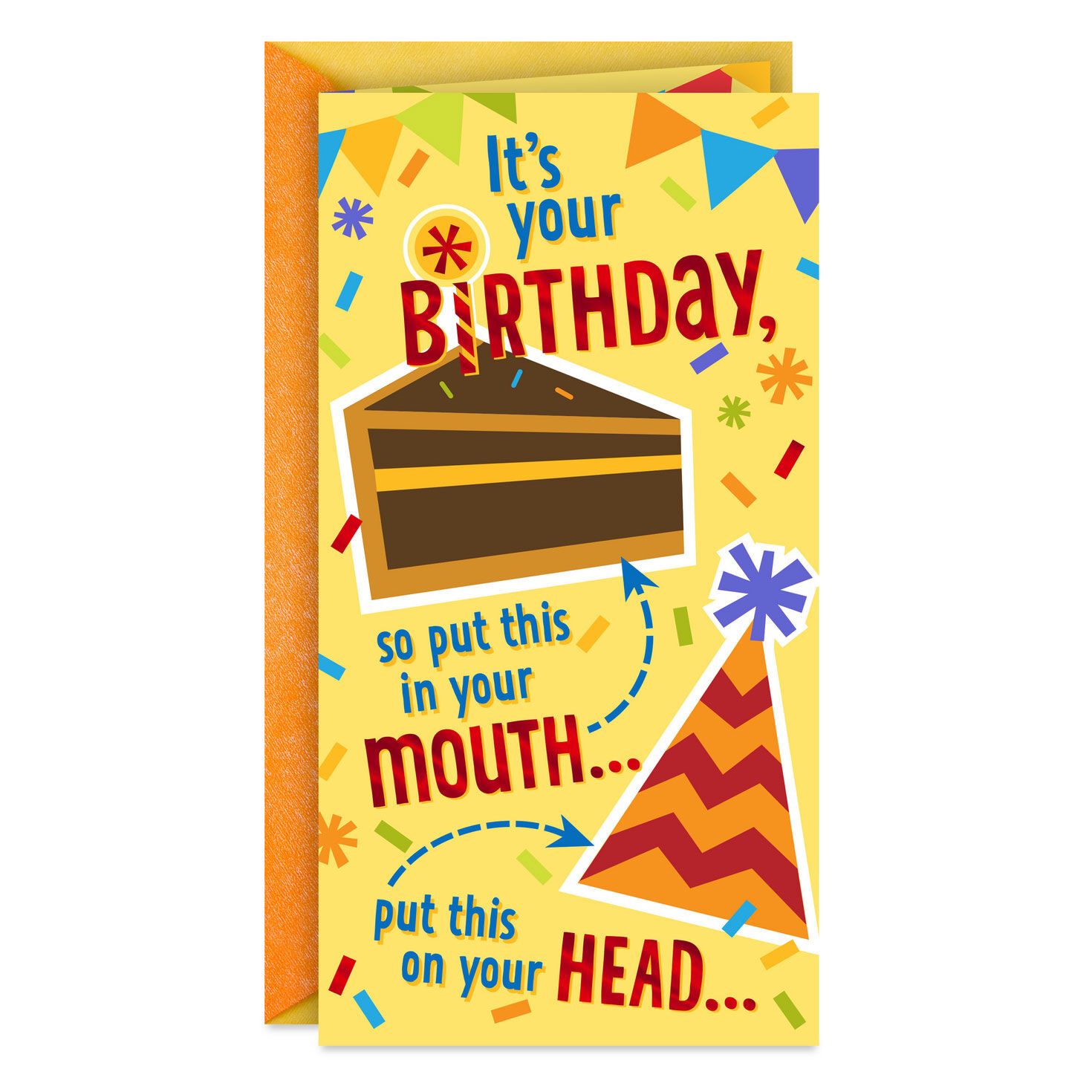Put this in Your Pocket Money Holder Birthday Card for Kids