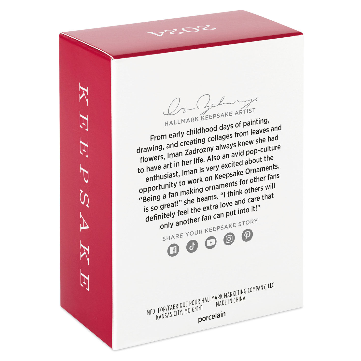 Grandbaby's First Christmas 2025 Porcelain Ornament Keepsake