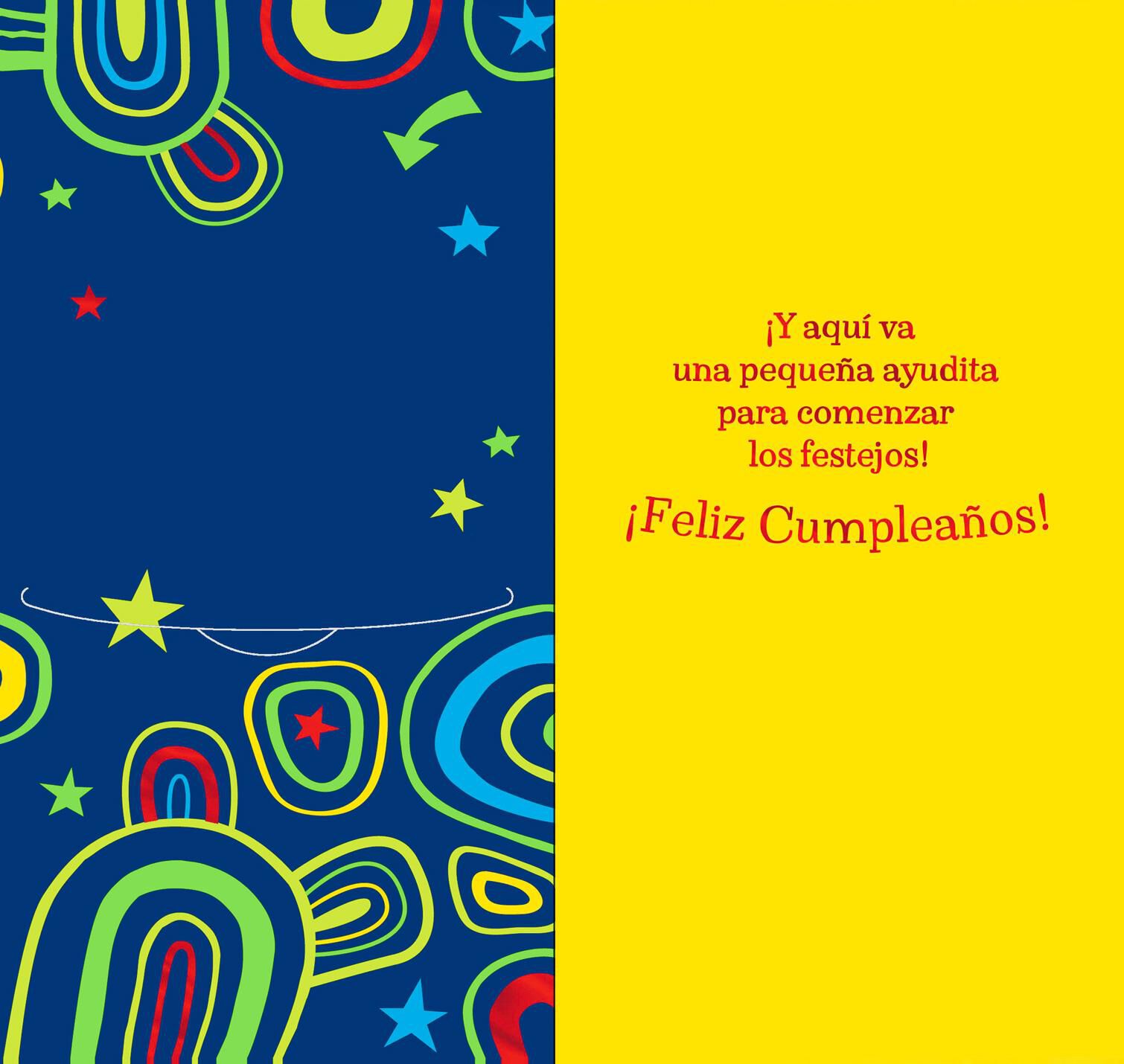 Celebrate! SpanishLanguage Money Holder Birthday Card for