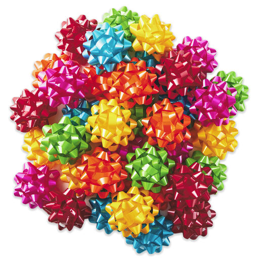 Assorted Bright Colors 36-Pack Gift Bows, 