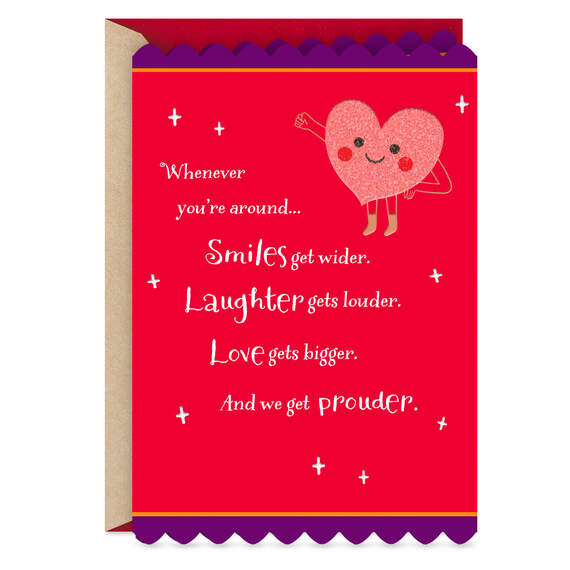 We Get Prouder Whenever You're Around Valentine's Day Card