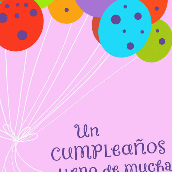 A Day Filled With Surprises Spanish-Language Birthday Card, , large image number 4