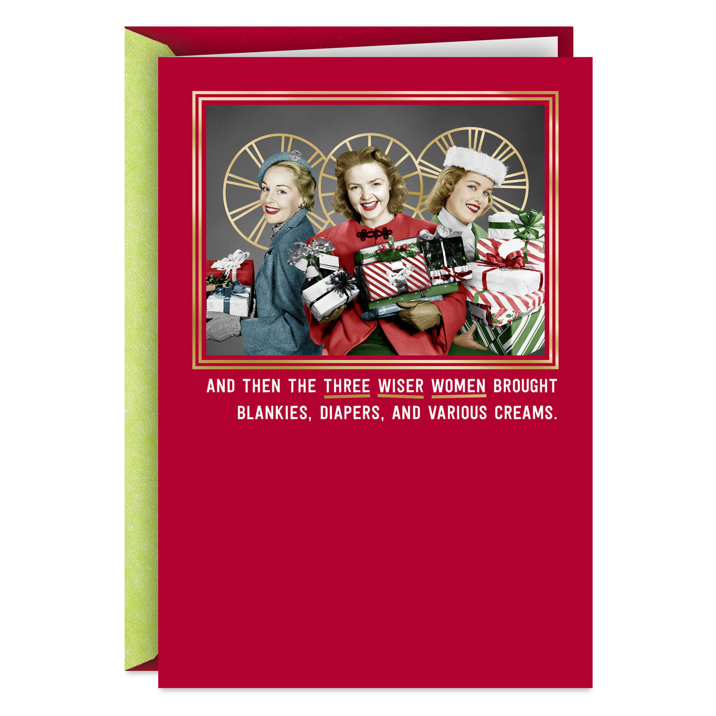 Three Wiser Women Funny Christmas Card