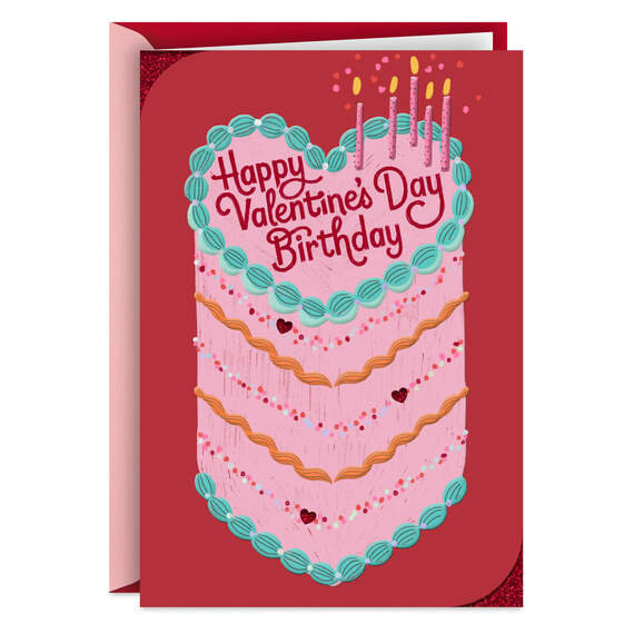 Twice the Love Valentine's Day Birthday Card