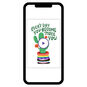 Cactus Colored Pot Personalized Encouragement Card phone with card front image number 1