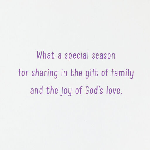 Blessings and God's Love Religious Easter Card for Family, 