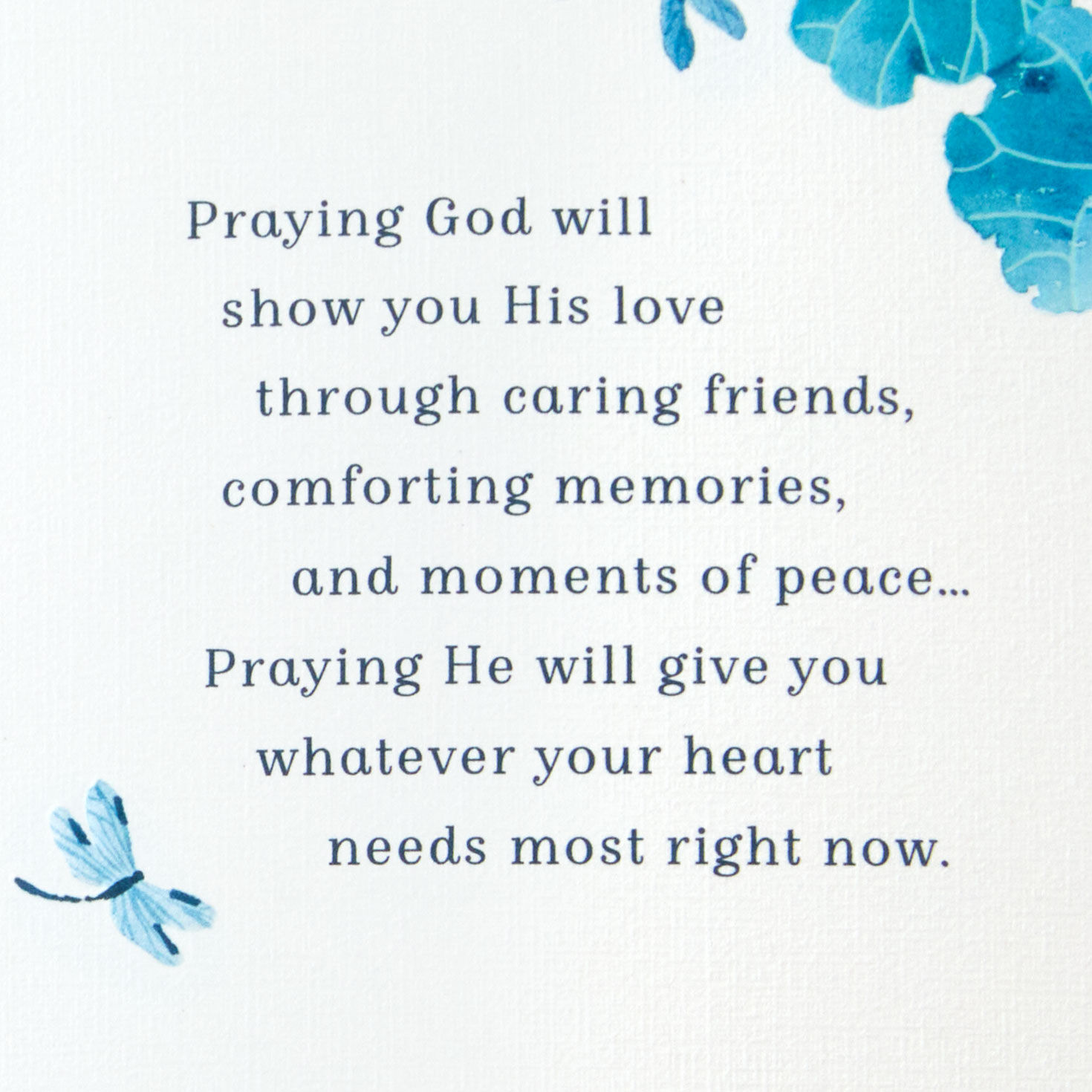Peace, Comfort and Caring Religious Sympathy Card, , large image number 2