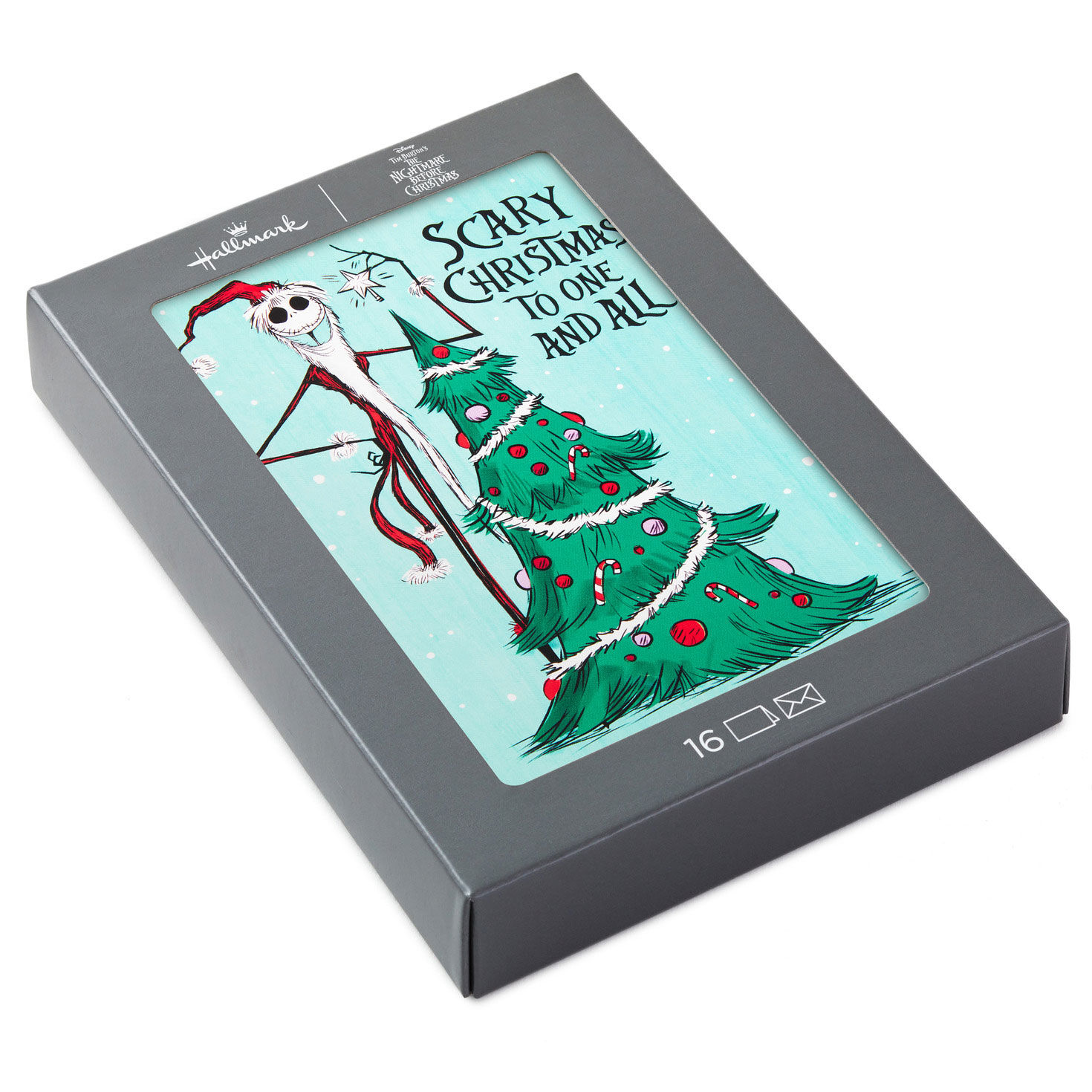 Disney Tim Burton’s The Nightmare Before Christmas Frightfully Fun Boxed Christmas Cards, Pack of 16 for only USD 12.49 | Hallmark