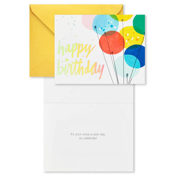 Colorful Assorted Birthday Cards With Pouch and Pen, Pack of 10, , large image number 7