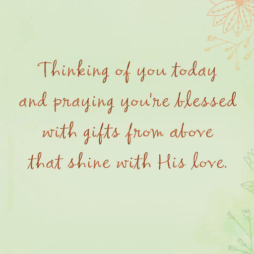God's Good Gifts Religious Friendship Card for Her, 