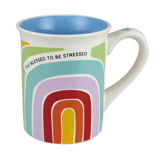 Our Name Is Mud Too Blessed Rainbow Mug, 16 oz., 